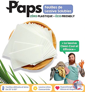 Rappel produit Feuilles de Lessive Solubles PAPS