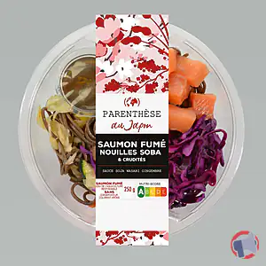 Rappel produit SALADE PARENTHESE AU JAPON SAUMON FUME NOUILLES SOBA PARENTHESE