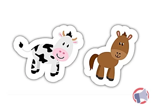 Rappel produit 5 Stickers de bain pour s'amuser avec les animaux de la ferme offerts avec le Magazine Parents Parents