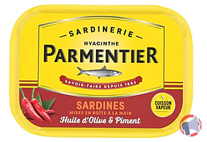 Rappel produit Sardine à l'huile d'olive et piment Parmentier