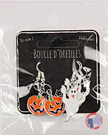 Rappel produit BOUCLES D OREILLES DEUX PAIRES CITROUILLES ET FANTOMES PARTY PRO (photo numéro 3)