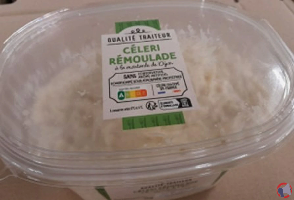 Rappel de céleri rémoulade vendu au Super U Lavaur : présence de corps étrangers