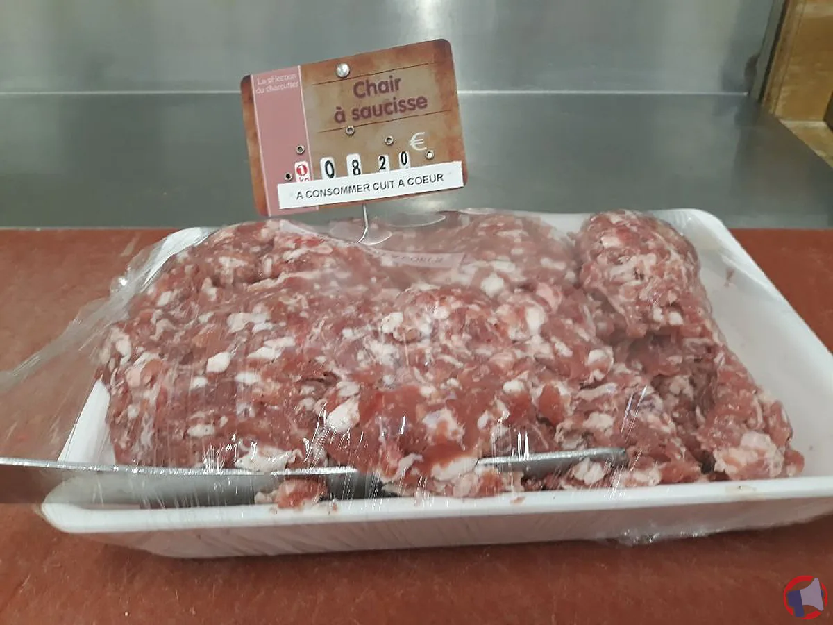 Rappel de produit : chair à saucisse vendue en vrac au Spar de Chanac