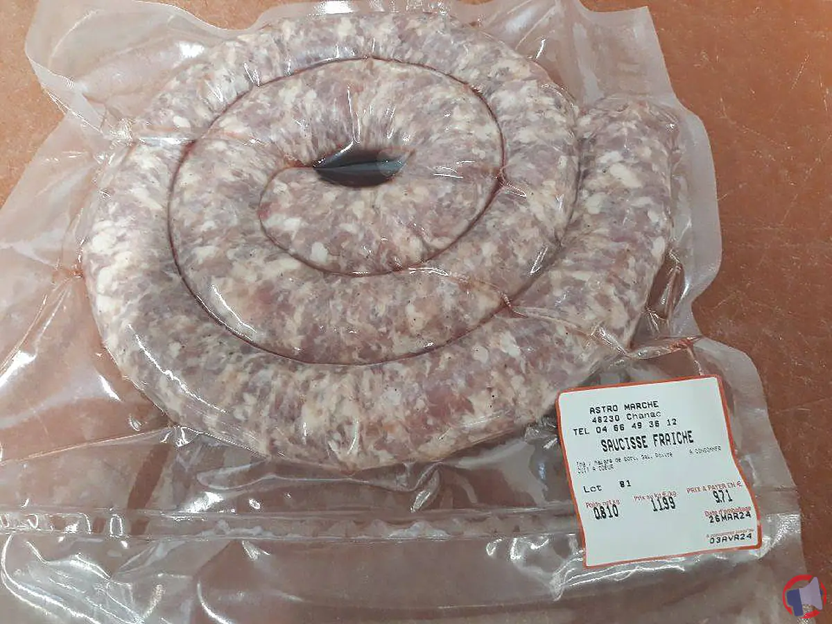 Rappel de saucisses fraîches sous vide sans marque pour cause de salmonelle