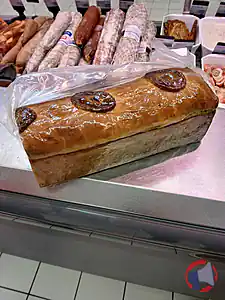 Rappel produit Pâte en croûte avec médaillon de mousse de foie