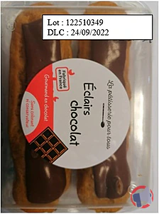 Rappel produit ECLAIR AU CHOCOLAT La pâtisserie pour tous