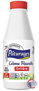 Rappel produit Crème Fleurette entière PATURAGES