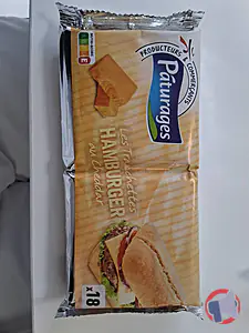 Rappel produit Tranchette BURGER CHEDDAR PATURAGES 340g Pâturages