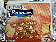 Rappel produit LES TRANCHETTES CROQUE MONSIEUR A L'EMMENTAL PATURAGES