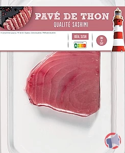 Rappel produit Pavé de thon qualité sashimi
