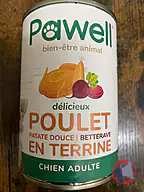 Rappel produit PAWELL.CO PAWELL boite conserve Poulet 50mg de CBD
