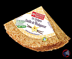Rappel produit 12 Crêpes à la Vanille de Madagascar - Diffusion France Métropolitaine Paysan Breton