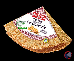 Rappel produit 6 Crêpes beurre-sucre à la Cassonade - diffusion DOM TOM (DROM COM) Paysan Breton