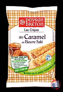 Rappel produit Les crêpes au Caramel au Beurre Salé - Diffusion France Métropolitaine Paysan Breton