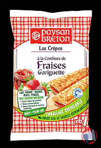 Rappel produit Les crêpes à la Confiture de Fraises Gariguette - Diffusion France Métropolitaine Paysan Breton