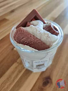 Rappel produit Bougie Mousse au chocolat blanc peau d'âne