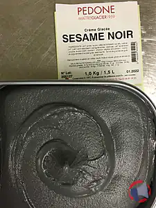 Rappel produit Crème glacée SESAME NOIR PEDONE GLACIER