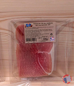 Rappel produit TRANCHE FIN JAMBON SAVOIE FUME VPF 100G PEGUET SAVOIE