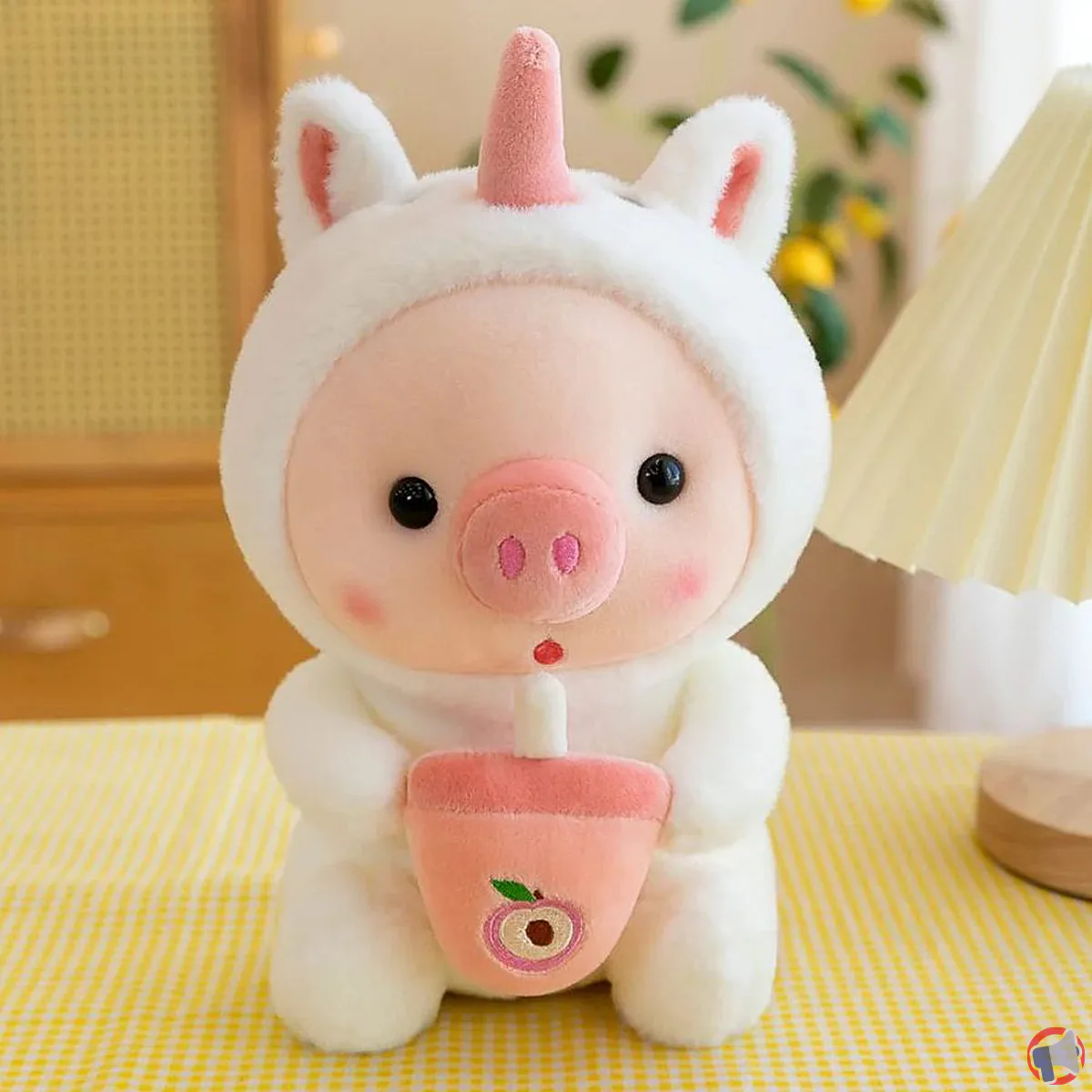Rappel produit : peluche cochon bubble tea kawaii