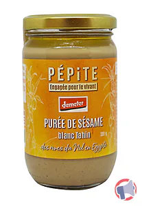 Rappel produit Purée de sésame* Demeter d'Egypte - blanc - 300 g x 8 Pépite