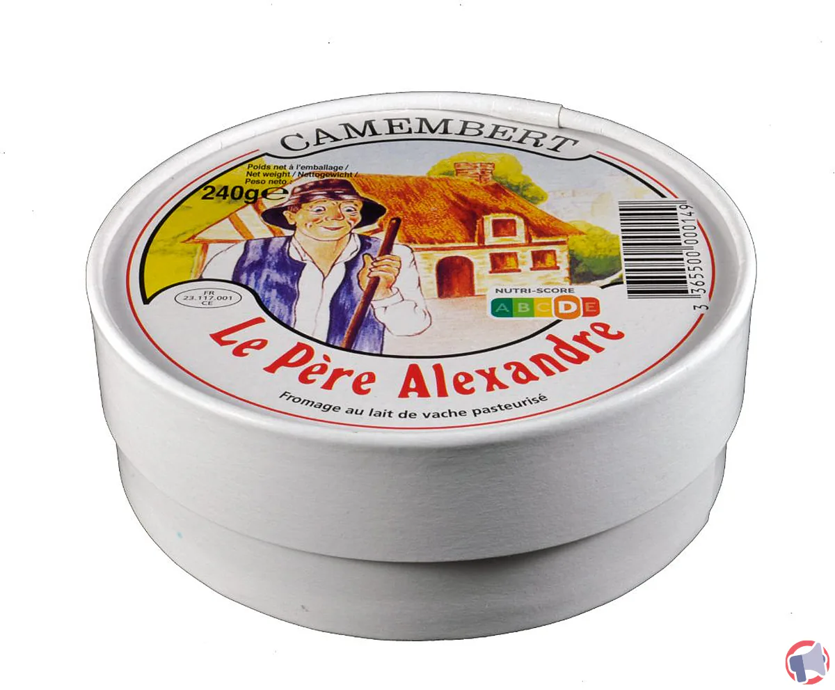 Rappel produit : contamination suspectée de camembert de la marque le père alexandre