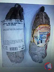 Rappel produit Saucisson sec pur porc Hâché Gros, qualité supérieure Père Anselme