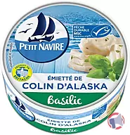 Rappel produit PETIT NAVIRE Émietté de Colin d’Alaska au Basilic