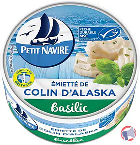 Rappel produit Émietté de Colin d’Alaska au Basilic PETIT NAVIRE