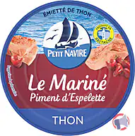 Rappel produit PETIT NAVIRE Emiettés de thon Le Mariné au piment d’Espelette