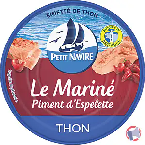 Rappel produit Emiettés de thon Le Mariné au piment d’Espelette PETIT NAVIRE