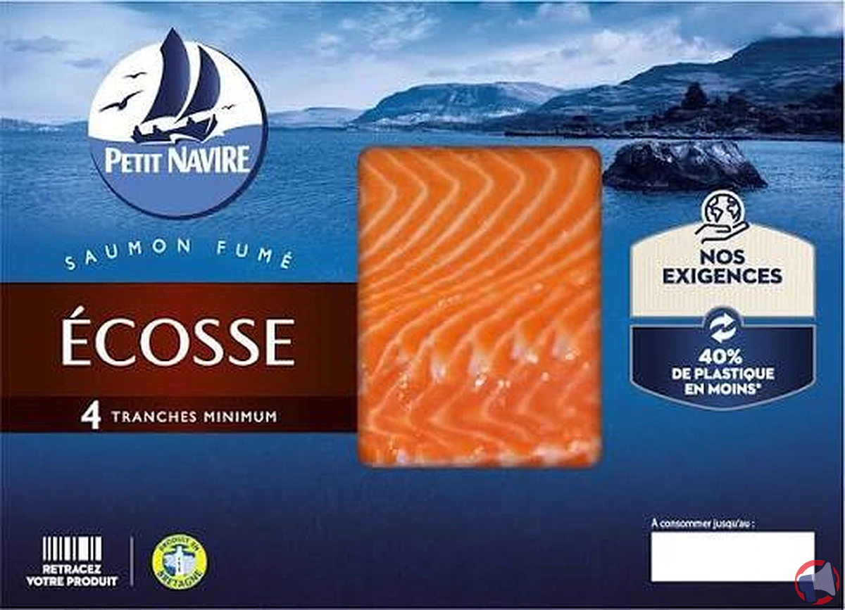 Rappel : petit navire saumon élevé en écosse fumé (4 tranches) – risques et démarches