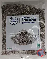 Rappel produit Petit Prix Graines de tournesol grillées salées