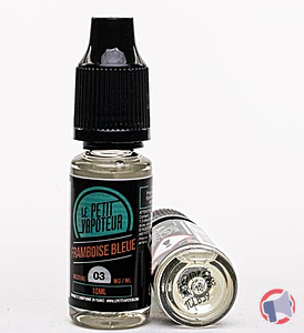 Rappel produit LE PETIT VAPOTEUR - Framboise Bleue - Nicotine : 3mg/mL - 10 mL - PG : 60 / VG : 40 LE PETIT VAPOTEUR