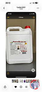 Rappel produit pétrole lampant petrole an nou