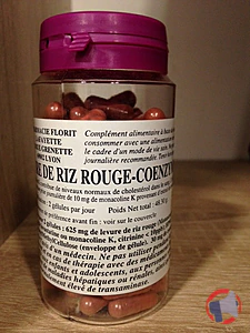 Rappel produit LEVURE DE RIZ ROUGE-COENZYME Q10 PHARMACIE FLORIT LAFAYETTE