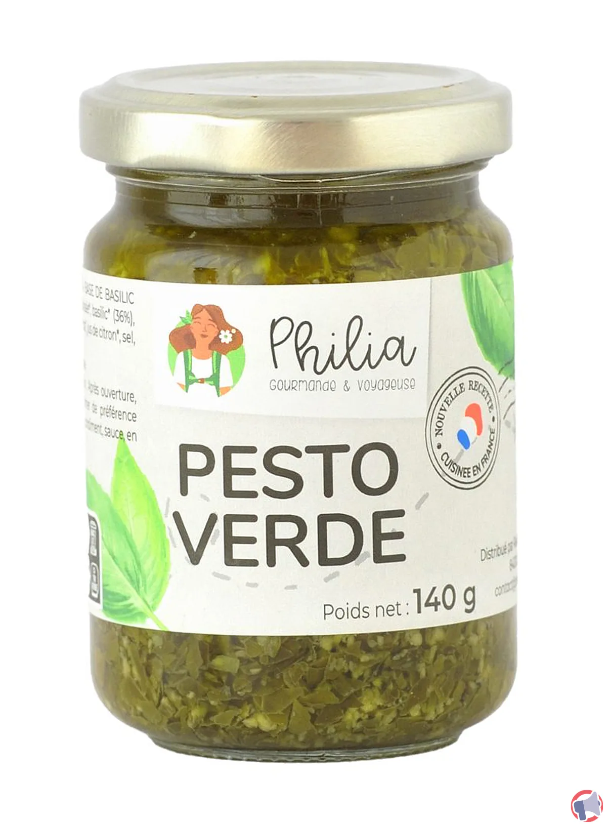 Rappel produit : Philia pesto verde 140g par Philia