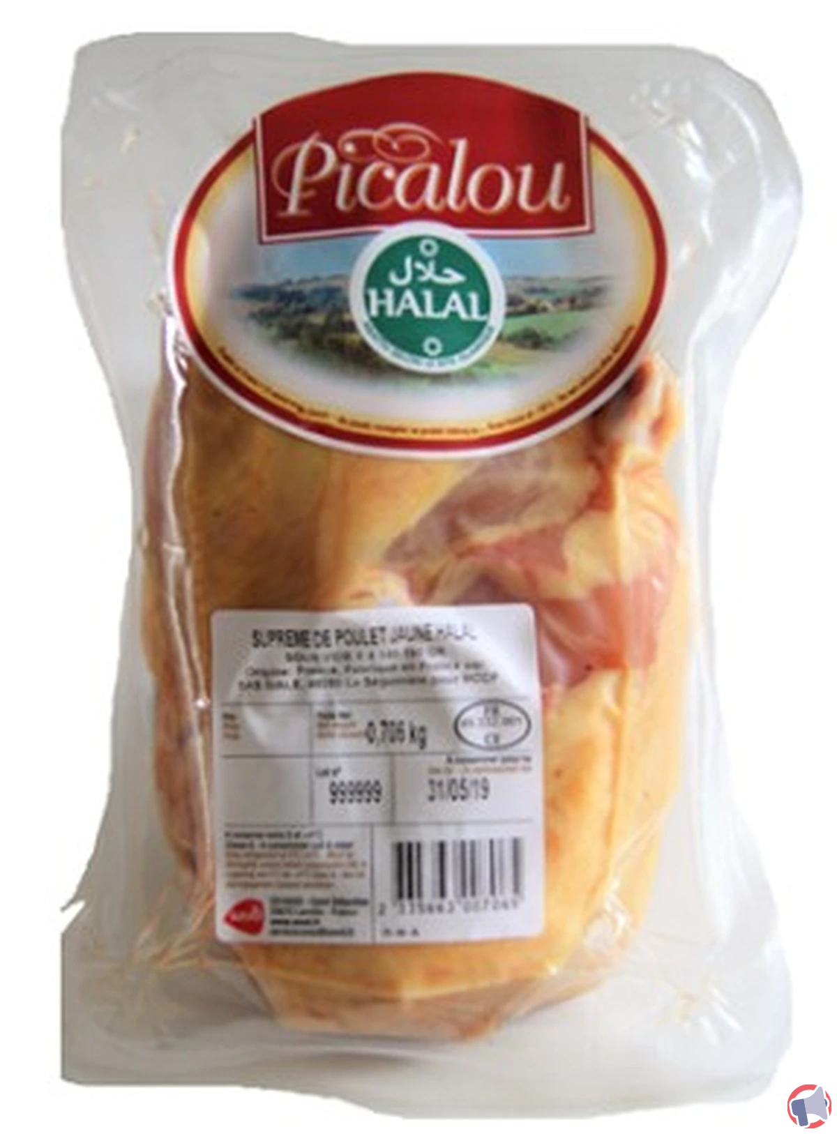 Rappel Picalou supreme poulet jaune halal : analyse complète du rappel sv 21131