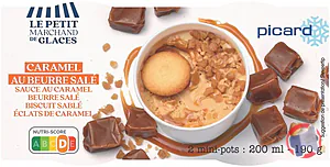 Rappel produit 2 mini-pots Caramel au beurre salé PICARD