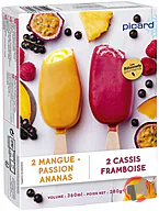 Rappel produit PICARD 4 BEST Mangue - Passion, Ananas / Cassis Framboise