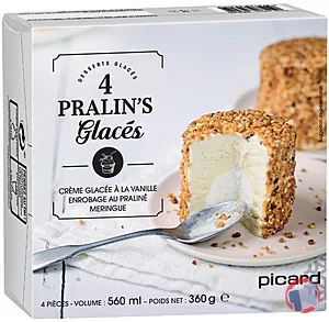 Rappel produit 4 PRALIN'S GLACÉS PICARD