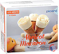 Rappel produit 6 CONES ABRICOT MACARON PICARD (photo numéro 1)