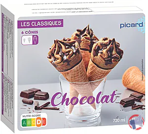 Rappel produit 6 CONES CHOCOLAT PICARD