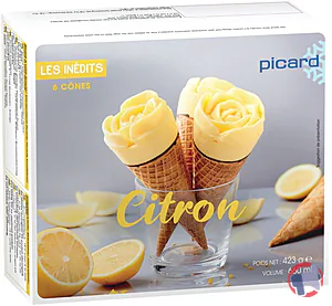 Rappel produit 6 CONES CITRON PICARD