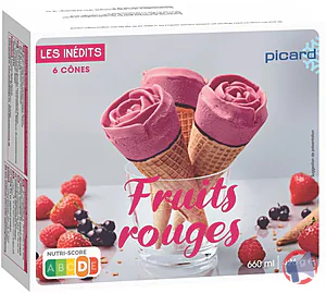 Rappel produit 6 CONES FRUITS ROUGES PICARD