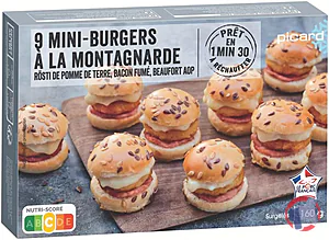 Rappel produit 9 MINI-BURGERS A LA MONTAGNARDE PICARD