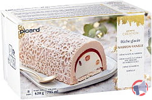 Rappel produit BÛCHE GLACÉE MARRON VANILLE PICARD