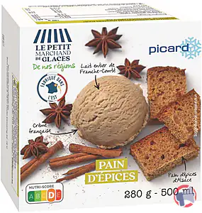 Rappel produit CRÈME GLACÉE AU PAIN D'ÉPICES PICARD