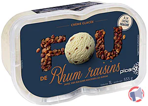 Rappel produit FOU DE CREME GLACEE RHUM 555g PICARD