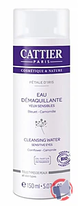 Rappel produit EAU DEMAQUILLANTE- yeux sensibles-Pétales d'Iris PIERRE CATTIER