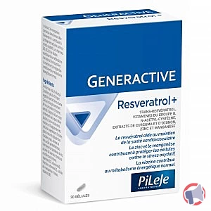 Rappel produit Generactive Resveratrol + Pileje